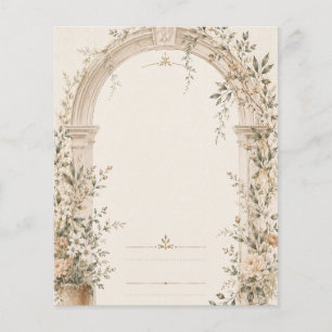 Flyer Papelería de boda para ceremonias mediterráneas