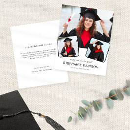 Flyer PAPER 3 Foto felicitaciones a la Invitación Grad 2