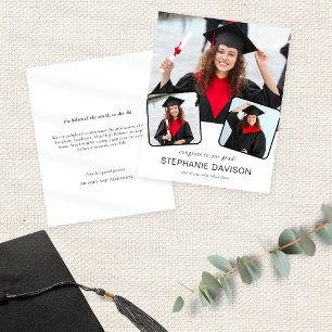 Flyer PAPER 3 Foto felicitaciones a la Invitación Grad 2