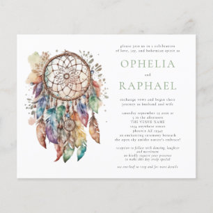 Flyer PAPER Boho Colorful Dreamcatcher Boda Sage