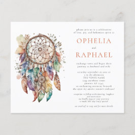 Flyer PAPER Boho Dreamcatcher Boda Terracotta