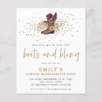 PAPER | Boots Bling Cowgirl Bachelorette Disco