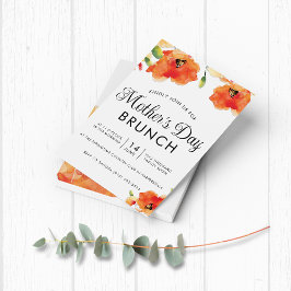 Flyer PAPER Brunch del Día de la Madre de la amapola dor