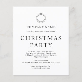 Flyer PAPER Corporate Cualquier Navidad de color Invitad