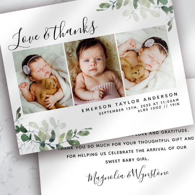 Flyer PAPER Eucalyptus Photo Baby Gracias (Subido por el creador)