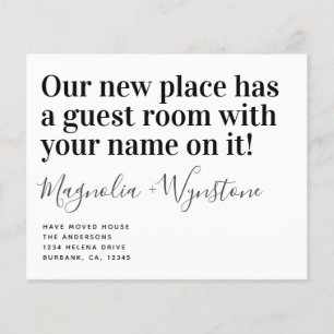 Flyer PAPER Funny Moving House Invitación Postcard