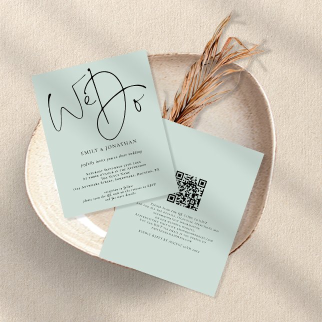 Flyer PAPER Hacemos Invitación a la boda de código QR de (Subido por el creador)