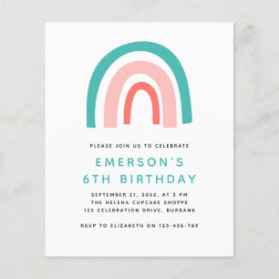 Flyer PAPER Invitación a fiesta de cumpleaños del niño c
