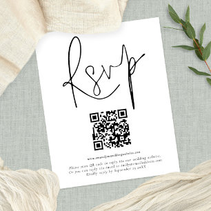 Flyer PAPER QR Código Script Wedding RSVP