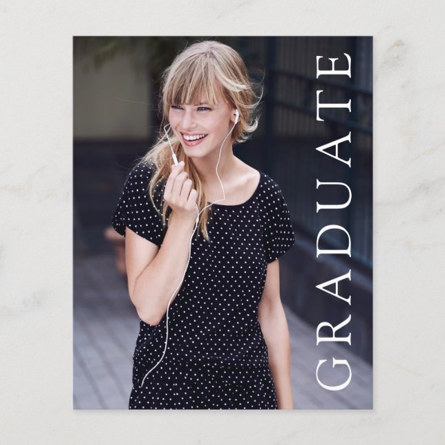 Flyer PAPER She It Photo Graduation Invitación (Frente)