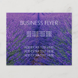 FLYER PARA NEGOCIOS : CAMPO LAVENDER