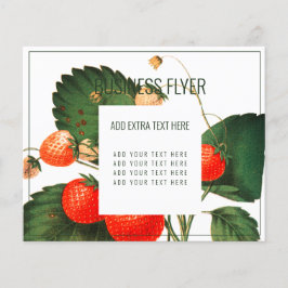 FLYER PARA NEGOCIOS : JARDÍN + FERIAS : FRESAS