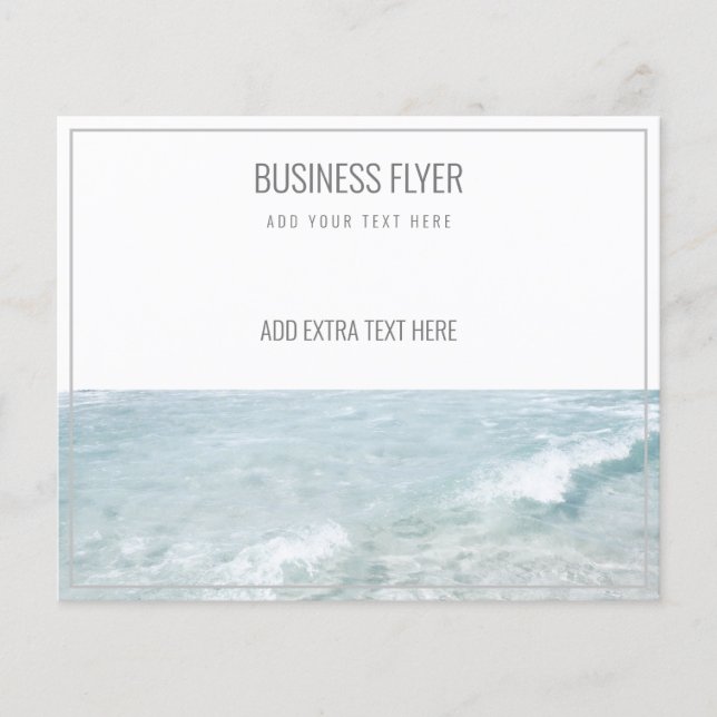 FLYER PARA NEGOCIOS : OLAS DE MAR (Frente)