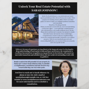 Flyer Para obtener un agente de bienes raíces Realtor Ma