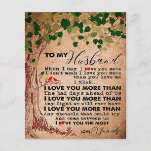 Flyer Para tu asombroso marido, regalo de cumpleaños de 