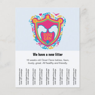 Flyer Para vender grandes daneses