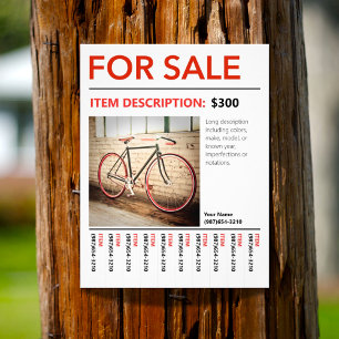 Flyer PARA VENTA de plantilla de foto despegada