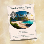 Flyer Paraíso Tropical Beach Resort Código QR<br><div class="desc">Crea tu propio folleto comercial de código QR con un diseño de arte digital paraíso tropical. Este folleto puede utilizarse solo o en combinación con la tarjeta de visita QR Code Paradise Beach Resort Tropical. Este diseño funciona bien para agentes de viajes, agentes inmobiliarios, distribuidores, propietarios de pequeñas empresas, propietarios...</div>