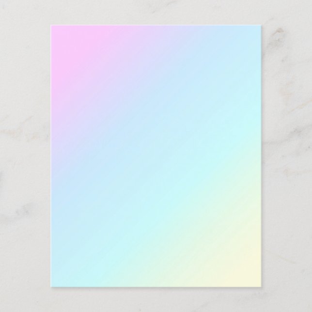 FLYER PARED DE FONDO DE PASTEL RAINBOW COLORFUL GRADIENT (Frente)