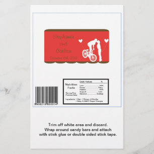 Flyer Pareja Bike Red/Brown Hershey's Large Bar Wrapper