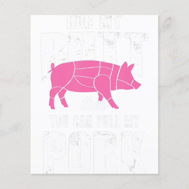 Flyer Parrilla Barbacoa Cerdo Carne Parrillero Maestro A (Frente)