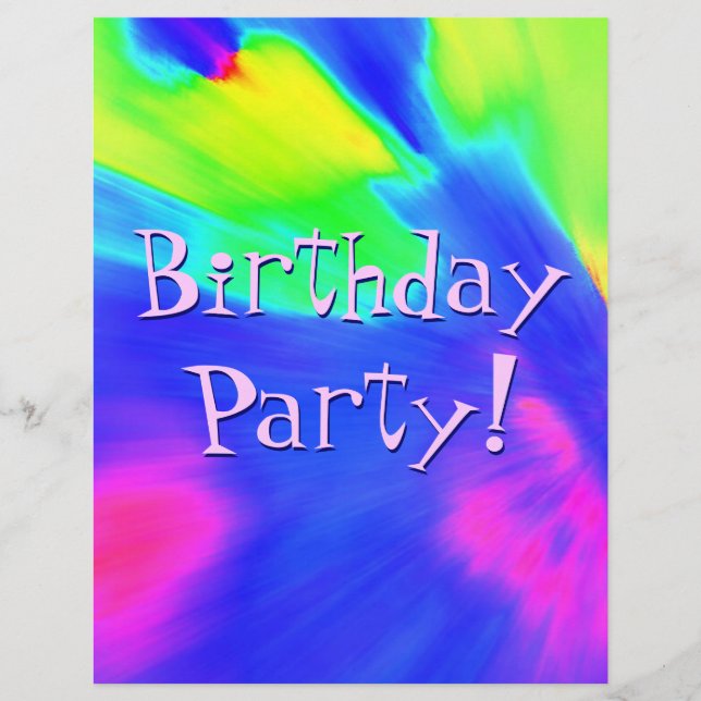 Flyer Parte II de cumpleaños de explosión (Frente)