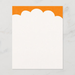 Flyer Partes Superiores de Nubes - Naranja