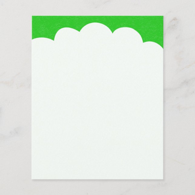 Flyer Partes Superiores de Nubes - Verde (Frente)