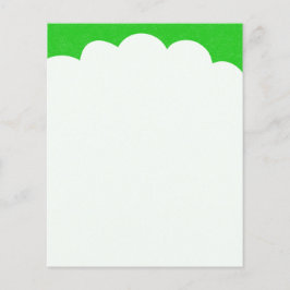 Flyer Partes Superiores de Nubes - Verde