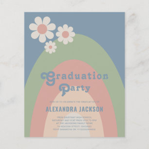 Flyer Partido de Graduación Retro Pastel