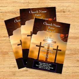 Flyer Pascua de Calvario Cruzada, Únete a los Servicios 