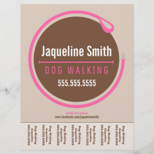 Flyer Paseador de Perro Walker Leash Loop Pink Tear Shee