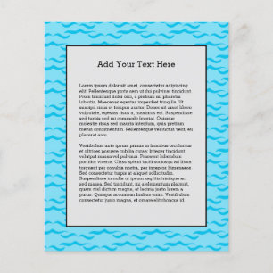 Flyer Pastel Blue Sea Water Waves Pacific Ocean