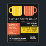 Flyer Pastel Mug Icons Barista, Café, Coffeehouse<br><div class="desc">El Pastel Mug Icons Barista,  Café,  Volantes Publicitarios De Coffeehouse De La Tienda De Tarjetas De Negocios.</div>