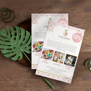 Flyer Pastel Pastel Pastel Pastel Ropa Dulce Panadería