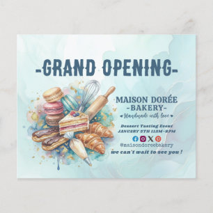Flyer Pastelería Chef de Repostería Catering Gran Inaugu