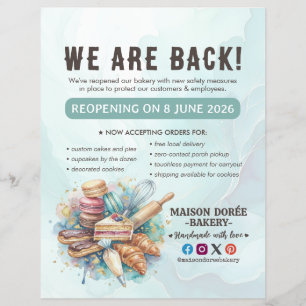 Flyer Pastelería Chef de Repostería Catering Gran Reaper