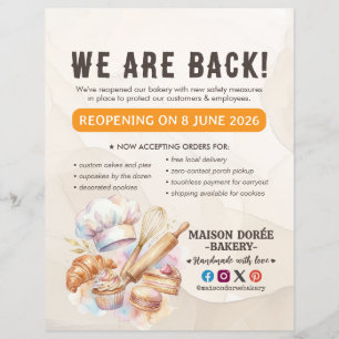 Flyer Pastelería Chef de Repostería Catering Gran Reaper