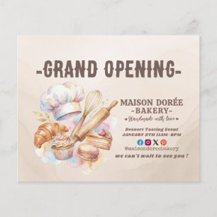 Flyer Pastelería Chef de Repostería Panadería Catering G