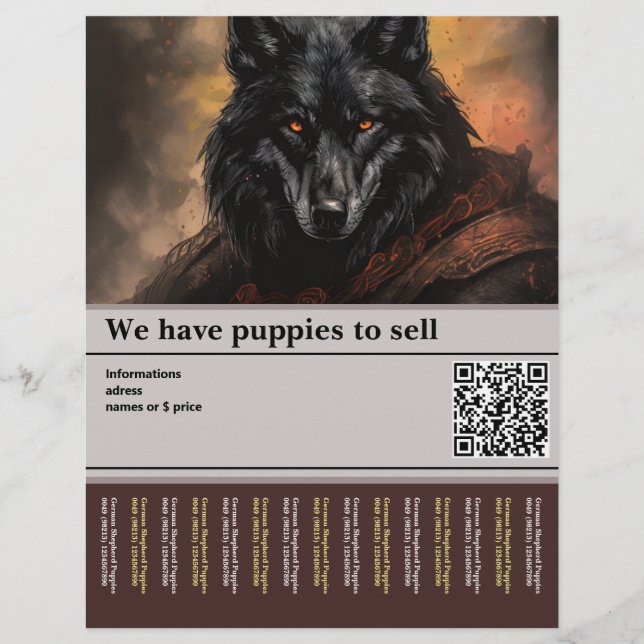 Flyer pastor alemán impresionante (Frente)