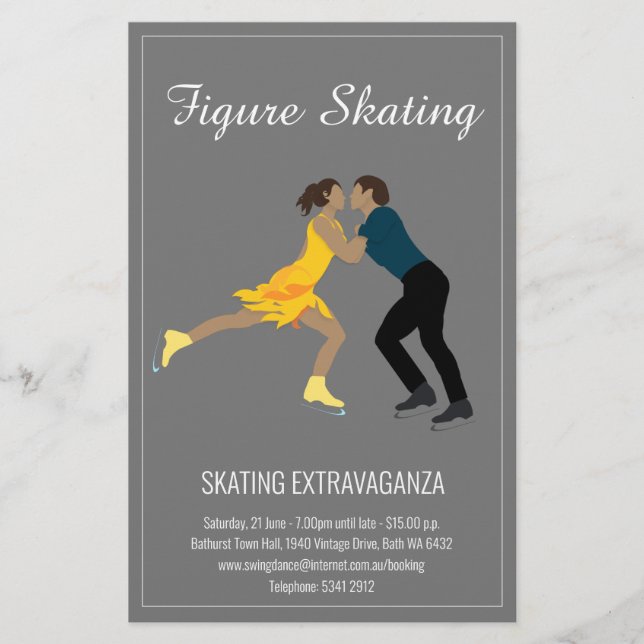 Flyer Patinaje Artístico (Frente)