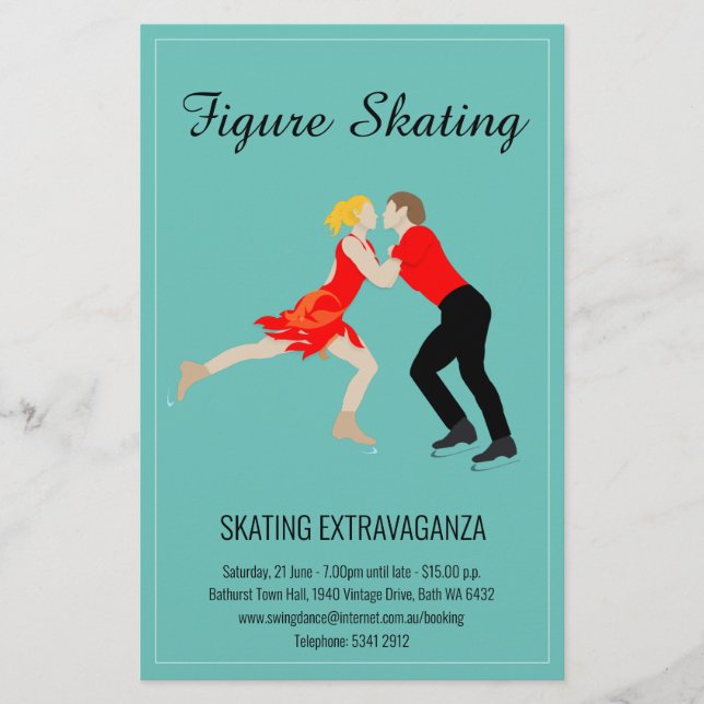 Flyer Patinaje artístico (Frente)