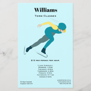 Flyer Patinaje de velocidad