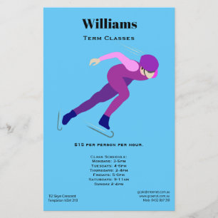 Flyer Patinaje de velocidad