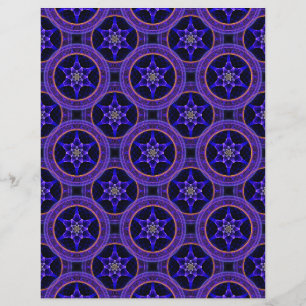 Flyer Patrón abstracto boho elegante moderno floral #505