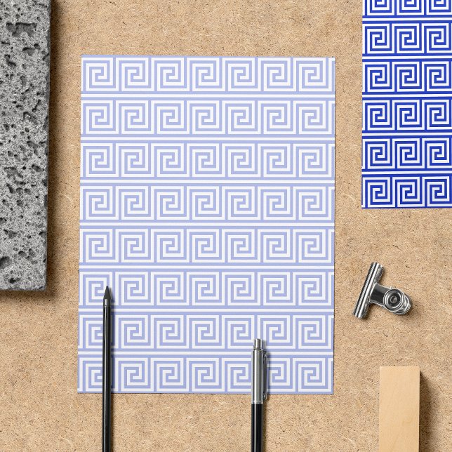 Flyer Patrón azul de las cuadradas de la clave del meand (Subido por el creador)