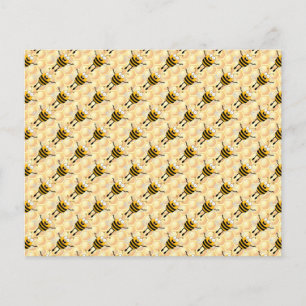 Flyer Patrón de abejas personalizados
