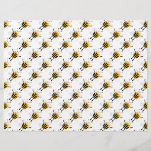 Flyer Patrón de abejas personalizados