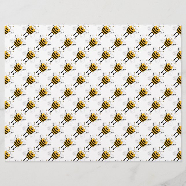 Flyer Patrón de abejas personalizados (Frente)