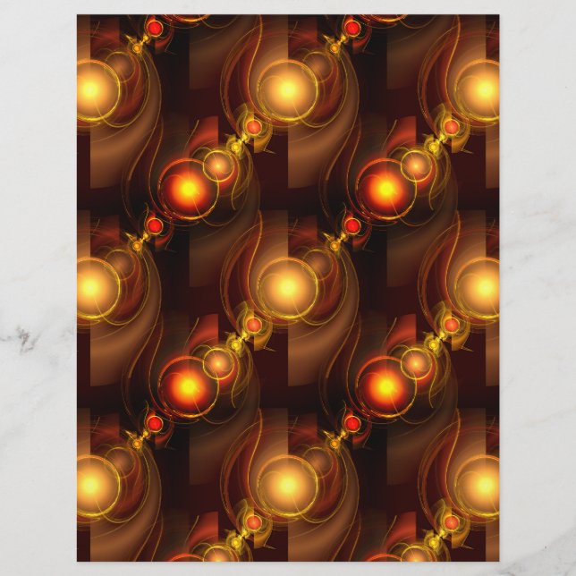 Flyer Patrón de arte abstracto boho elegante moderno dor (Frente)